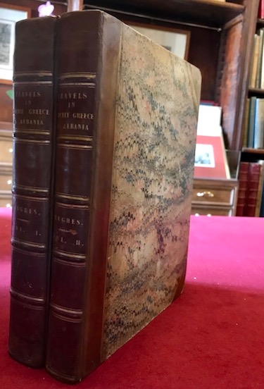 Thomas Smart Hughes Travels in Sicily, Greece and Albania... Illustrated with engravings of maps scenery plans &c. In two volumes 1820 London printed for J. Mawman